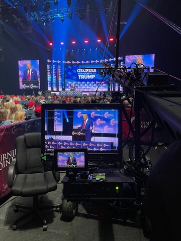 Gwinnett County (Atlanta), Georgia, October 2024 — Turning Point Action, behind the scenes on the Jib shoot.