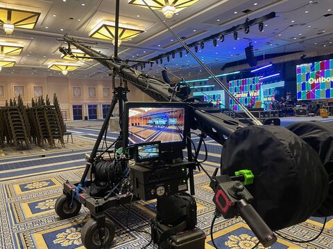 National Harbor, Maryland, May 2024 — Conference, behind the scenes on the Jib shoot.