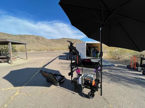 Daddy Daughter Trip, June 2021 — behind the scenes on the Jib.