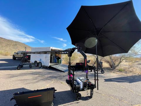 Daddy Daughter Trip, June 2021 — behind the scenes on the Jib.