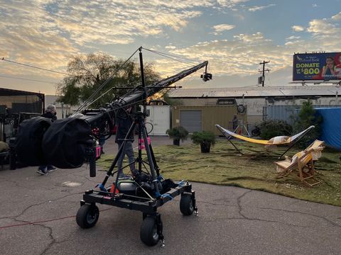 Arizona Lottery commercial, December 2022 — behind the scenes on the Jib and Steadicam shoot.